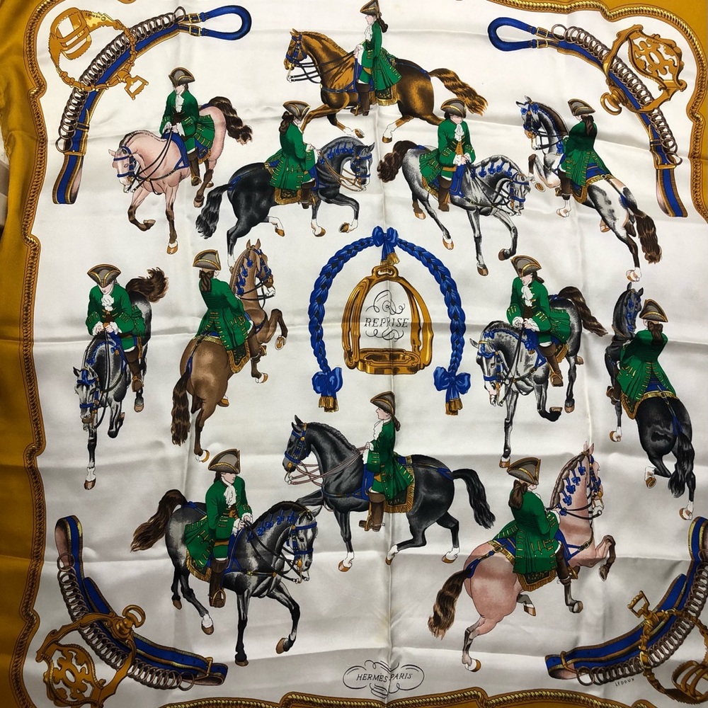Vintage Hermès Silk Scarf “Reprise”
